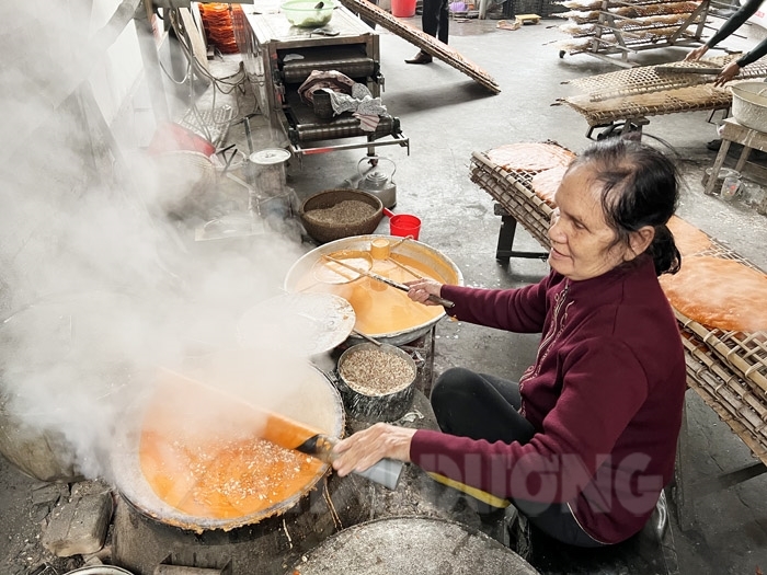  Tất bật làng nghề bánh đa nướng Đào Lâm những ngày cuối năm 